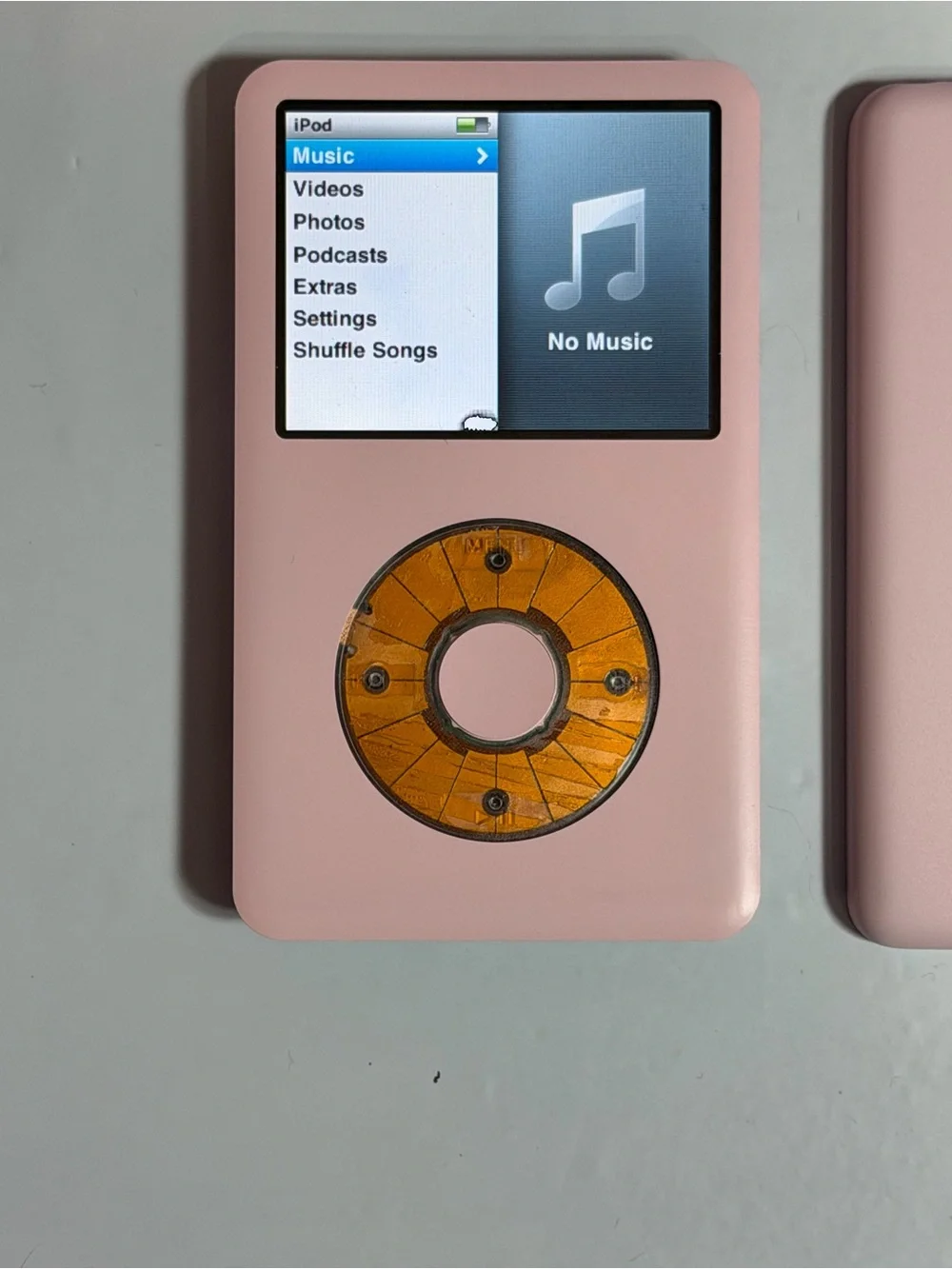 Apple iPod Classic Pair in Light Pinky Pink Metallic Back 7th generation 256gb